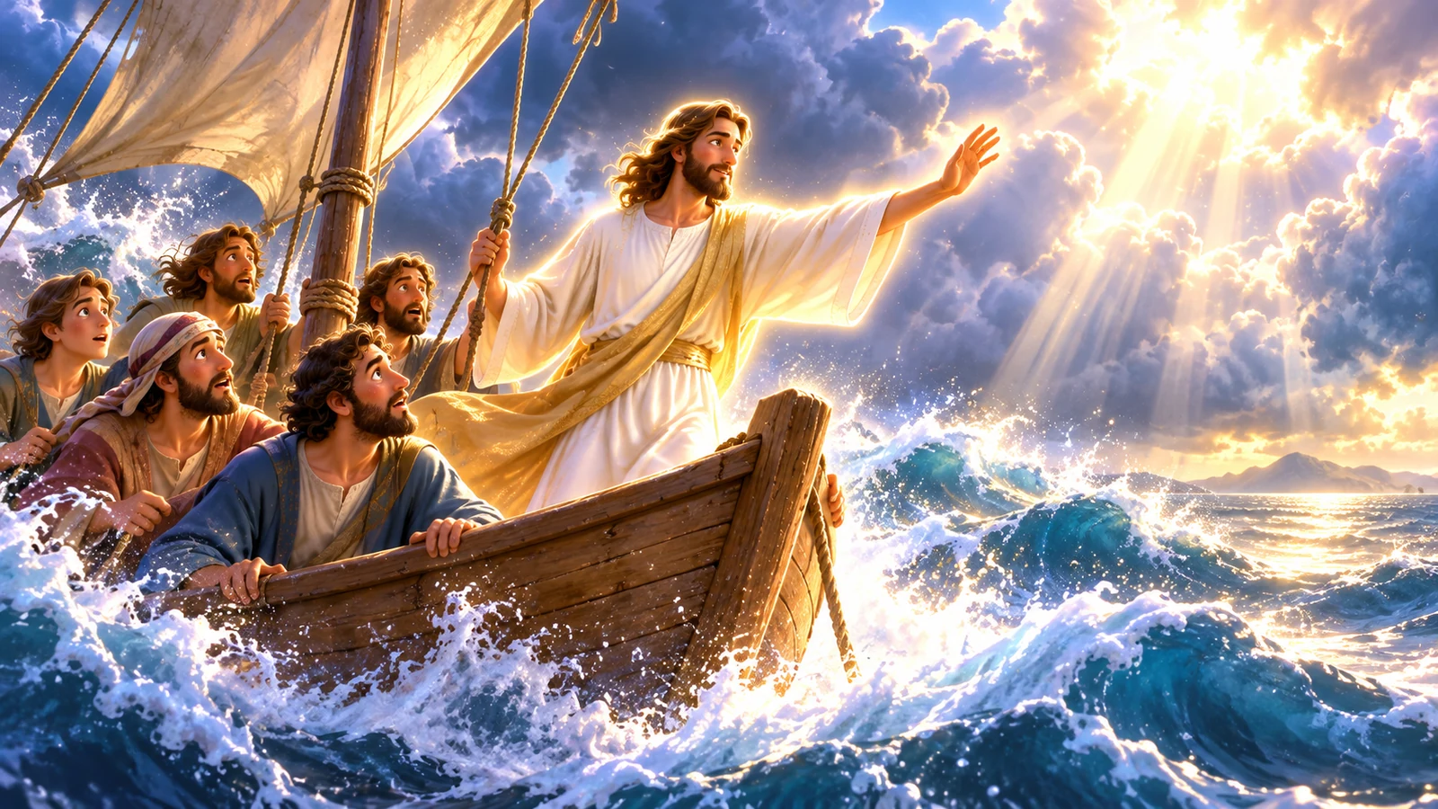 Illustration for Jesus Calms the Storm
