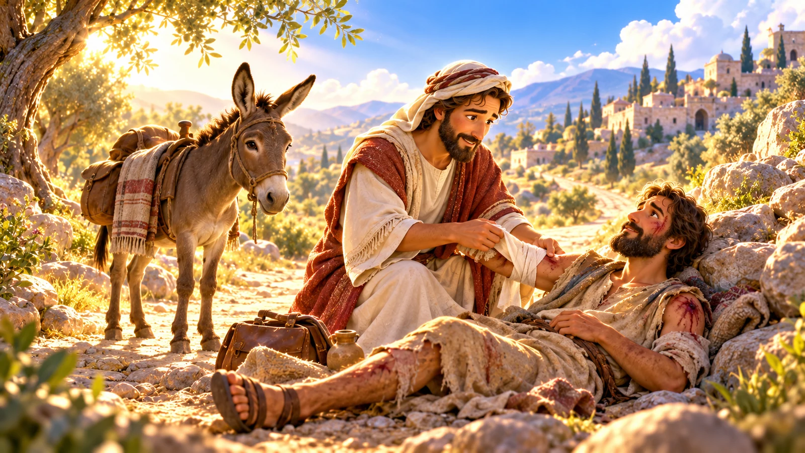 Illustration for The Good Samaritan
