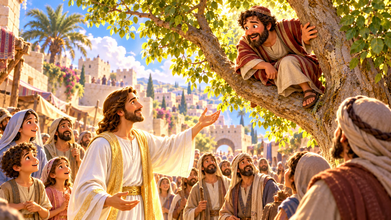 Illustration for Zacchaeus Meets Jesus