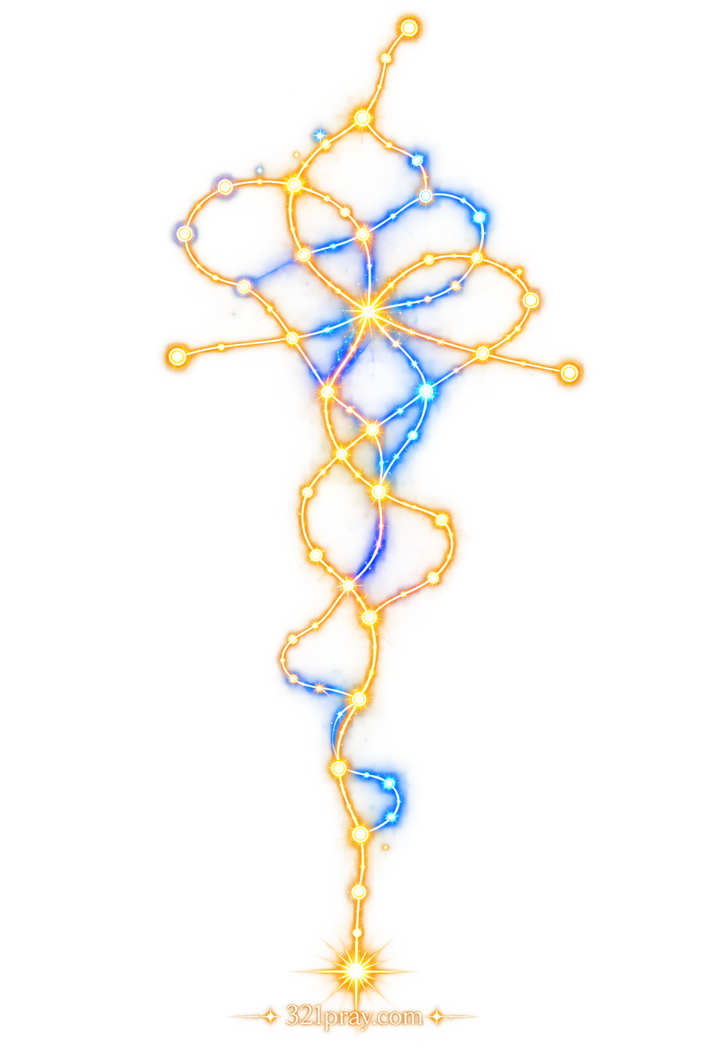 Transparent PNG print asset of the Hidden Cross with 321pray.com.