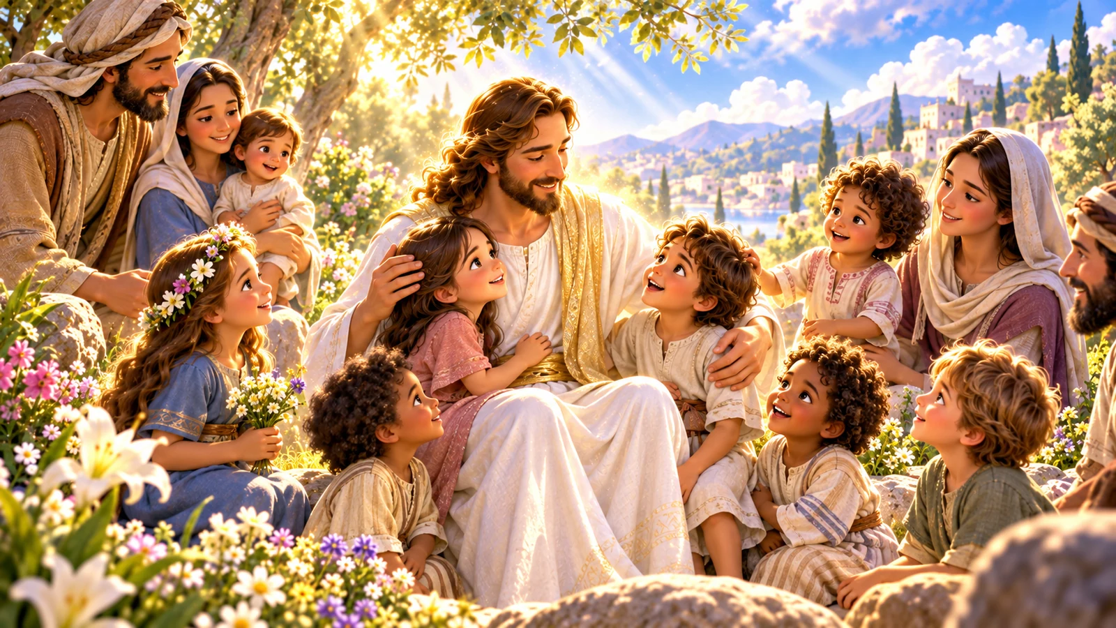 Illustration for Jesus Welcomes Children